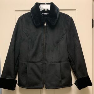 Ann Taylor jacket with fur